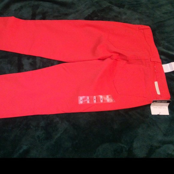 Calvin Klein Jeans Power Stretch Skinny Crop Pedal Pushers in Wildflower Sz 4 - Picture 5 of 10